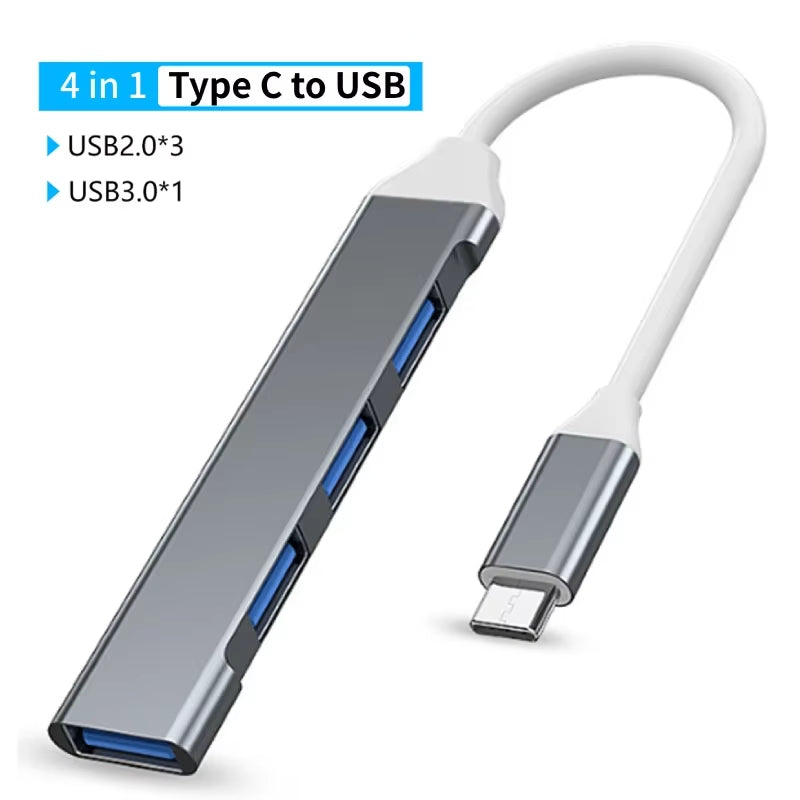 USB C Hub Type C 3.0 Adapter to 4K HDMI SD TF Card PD Fast Charge Splitter Docking Station Hub for Phone Macbook Computer